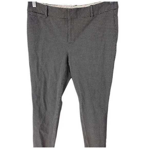 Crown & Ivy Flat front cropped pants. Geometric pattern. Size 12. 24" length - Picture 1 of 6